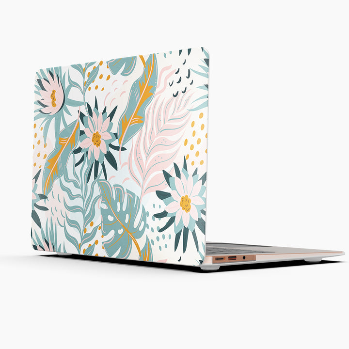 MacBook Case Set - 360 Boho Monstera Palm - colourbanana