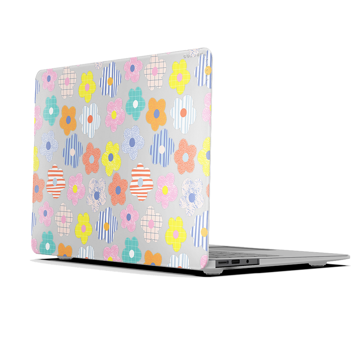 Macbook Case-Multicoloured Daisy