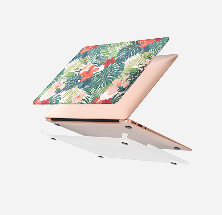 MacBook Case Set - 360 Hawaiian Tropical Flowers - colourbanana