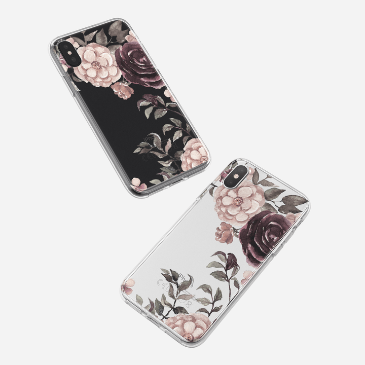 iPhone Case - Watercolor Loose Red Flowers - colourbanana
