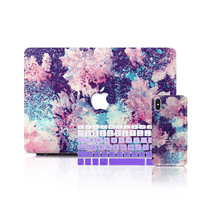 MacBook ケース セット - 抽象的な水彩花