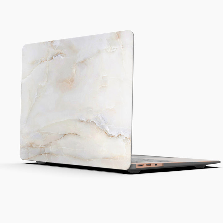 Macbook Case-Pure White Marble-colourbanana
