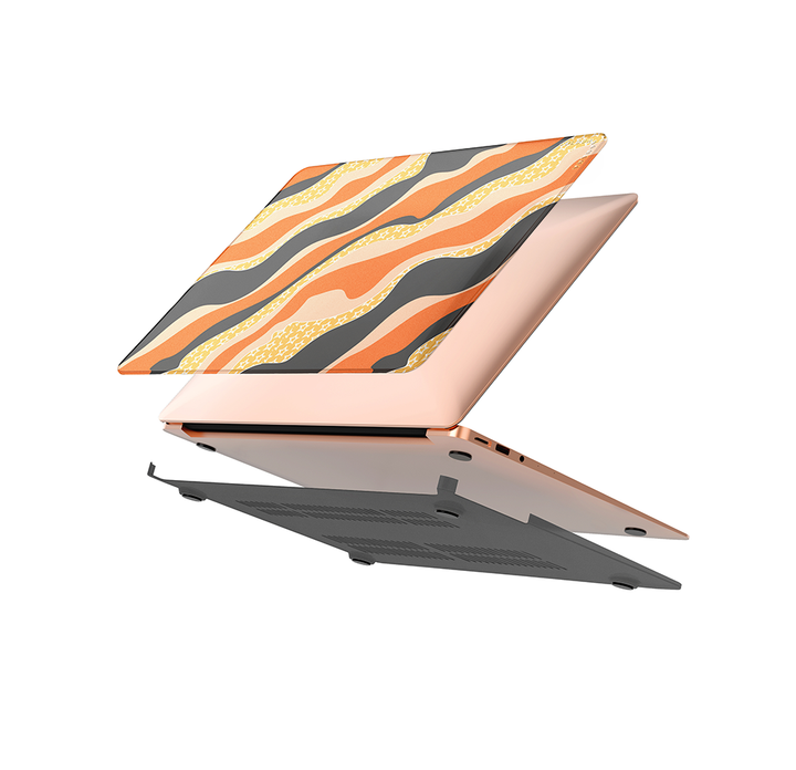 Macbook ケース-曲線的なサイケデリック スタイル