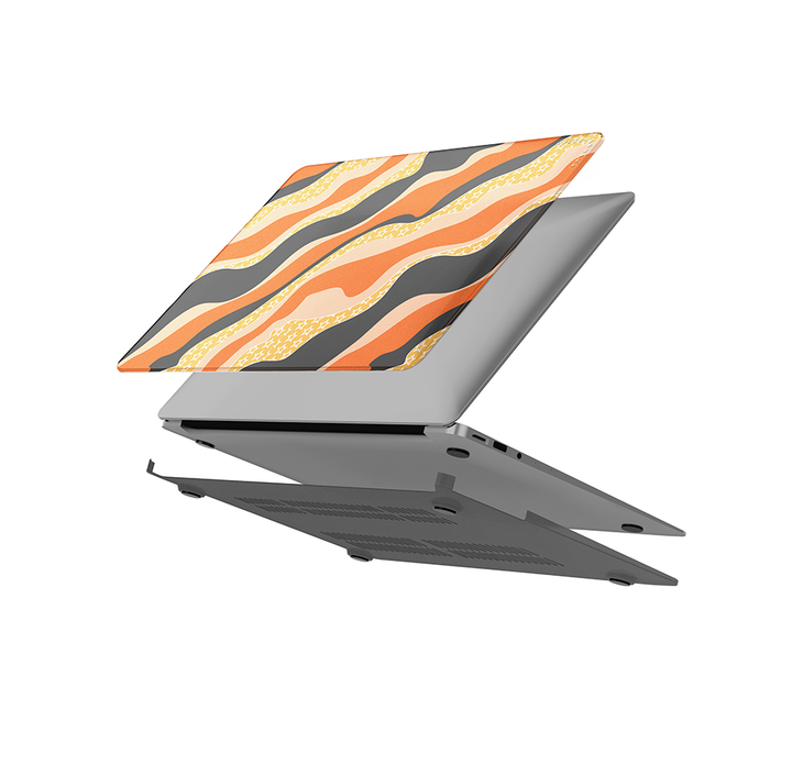 Macbook ケース-曲線的なサイケデリック スタイル