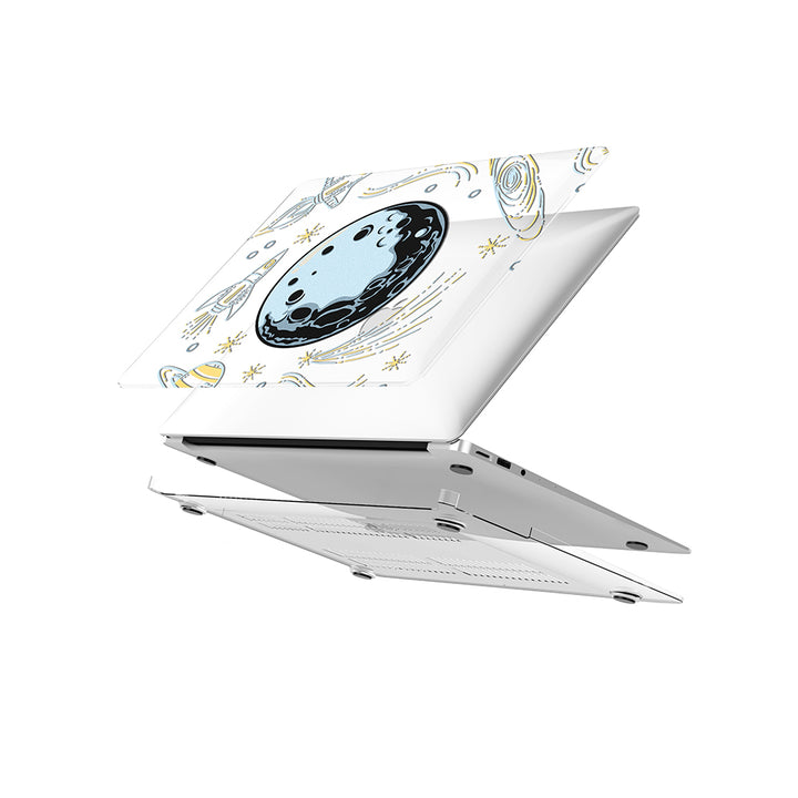 Macbook Case-The Galaxy Theme Sketchy-colourbanana