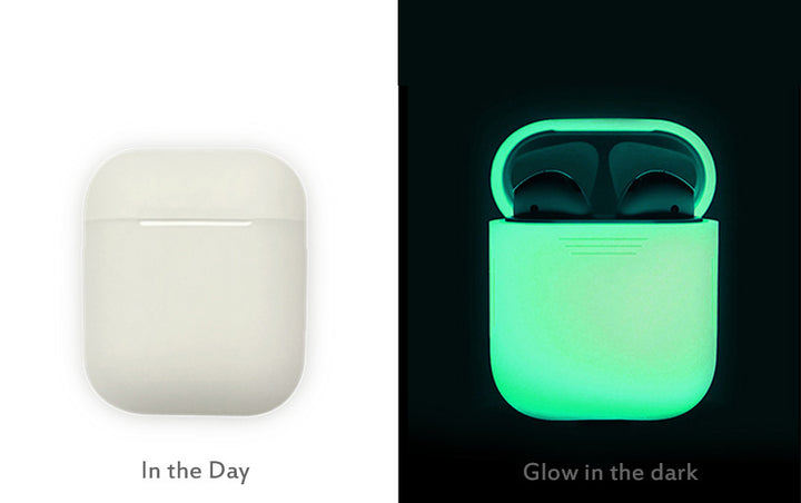 AhaStyle Full Protective Cover Keychain Silicone Case for Apple AirPods - Luminous - colourbanana
