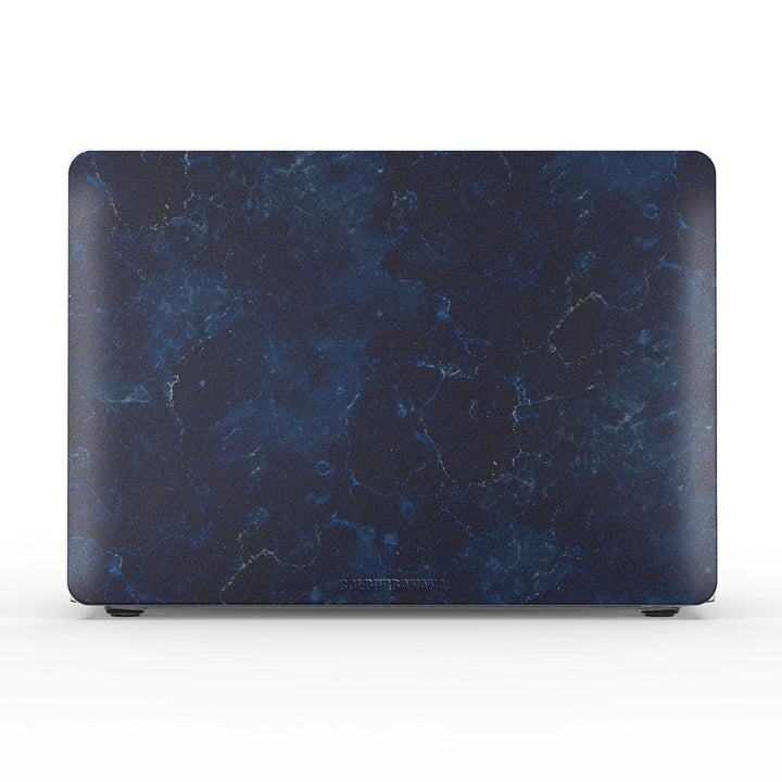 Macbook Case-Dark Blue Marble