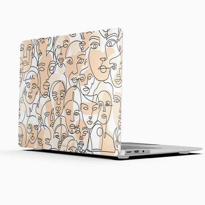 Macbook Case-Line Faces