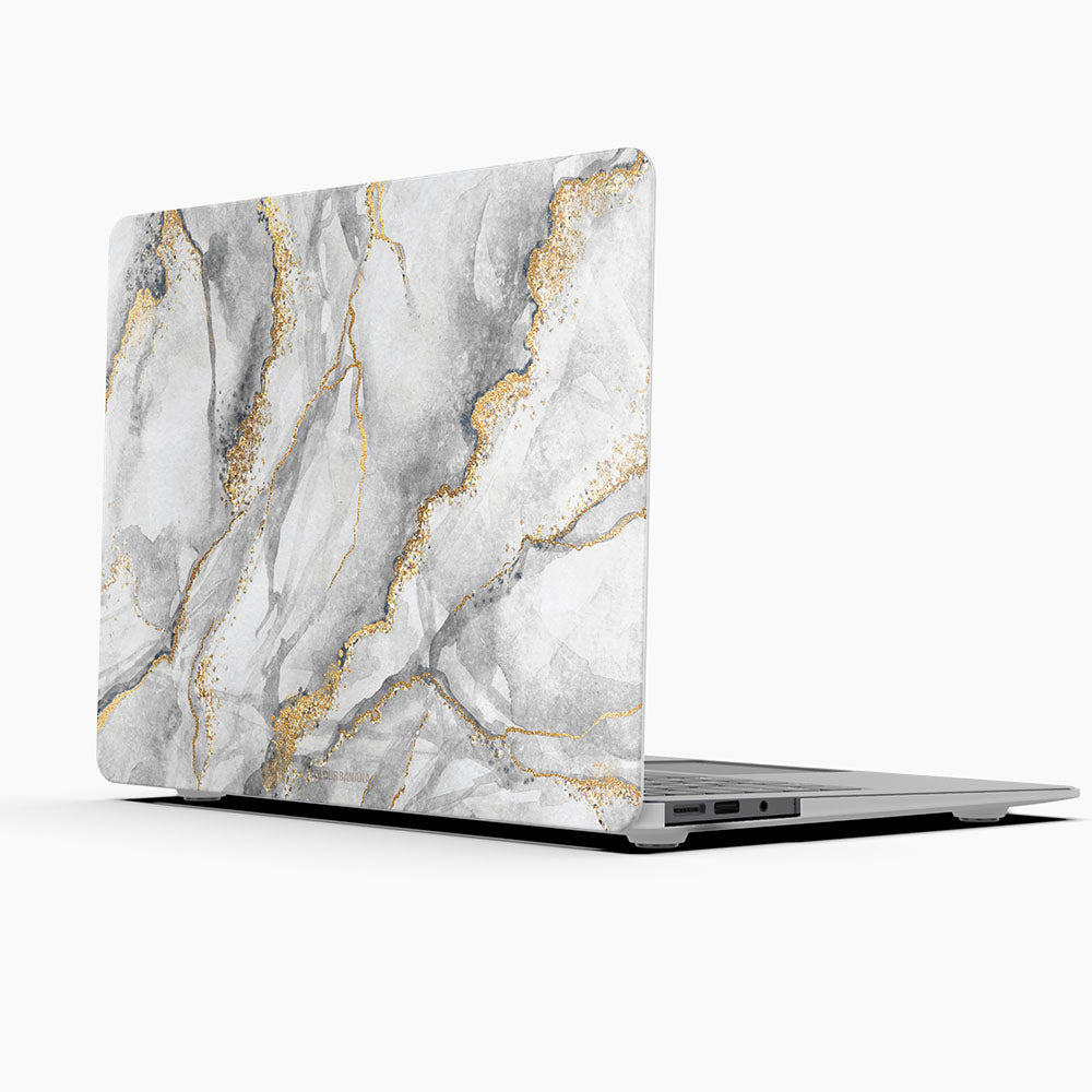 Macbook Case Set - 360 Contemporary Grey Marble - colourbanana