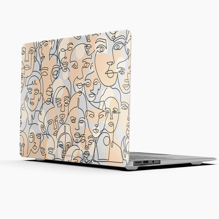 Macbook Case-Line Faces