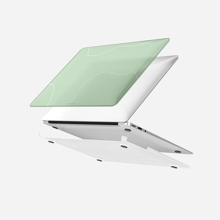 MacBook Case Set - Protective Green Minimalist Air 13 M1 2020 - colourbanana