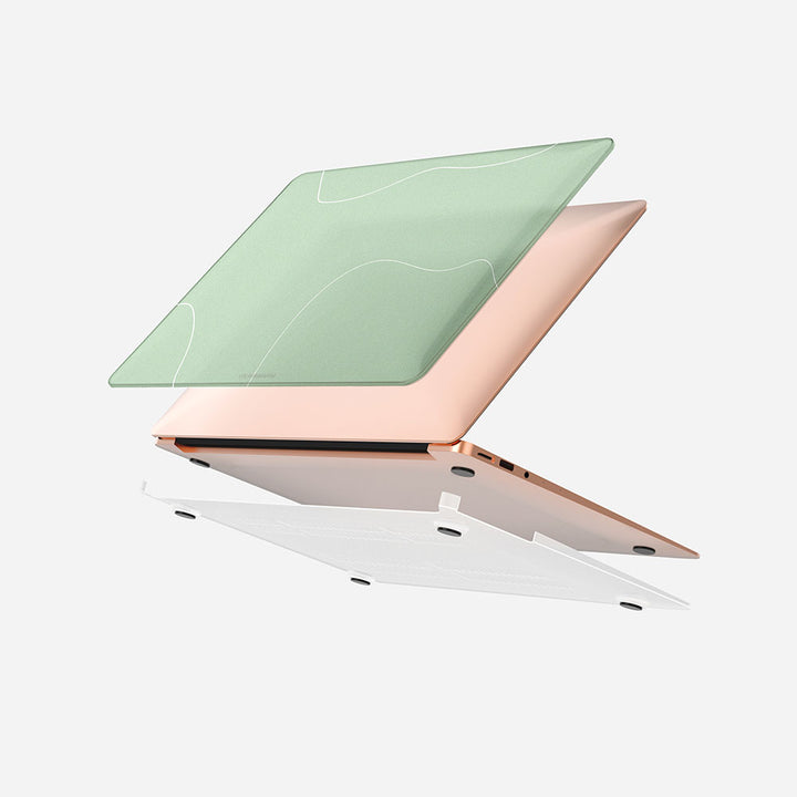 Macbook Case-Green Minimalist