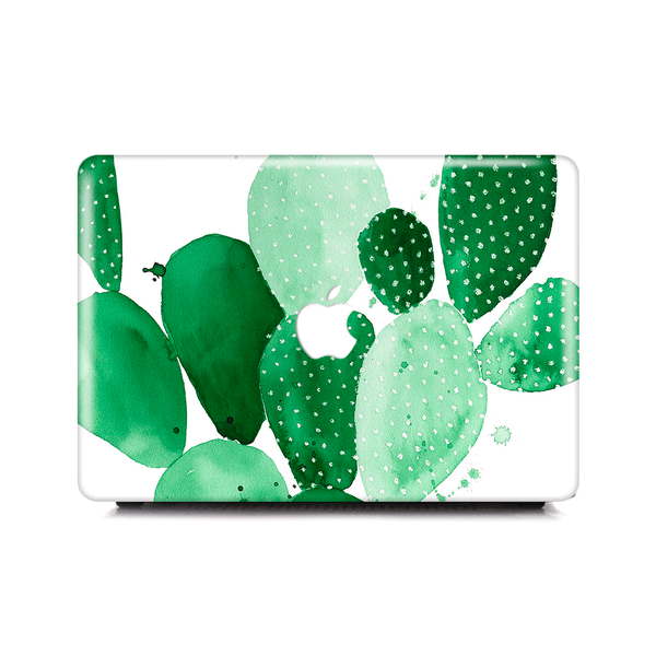 Macbook Case-Green Paddle Cactus