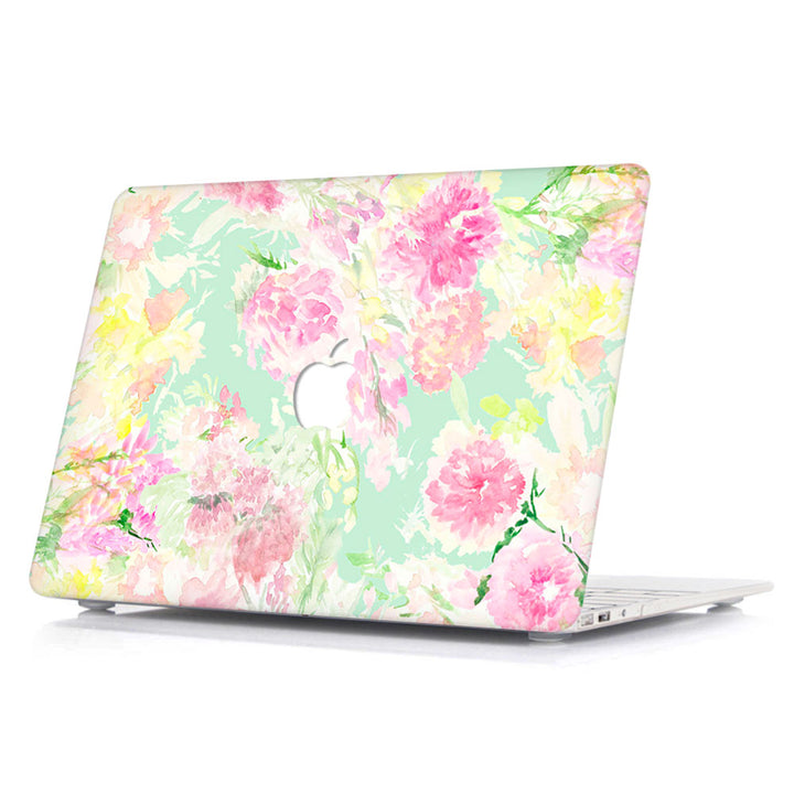 Macbook Case-Abstract Floral-colourbanana