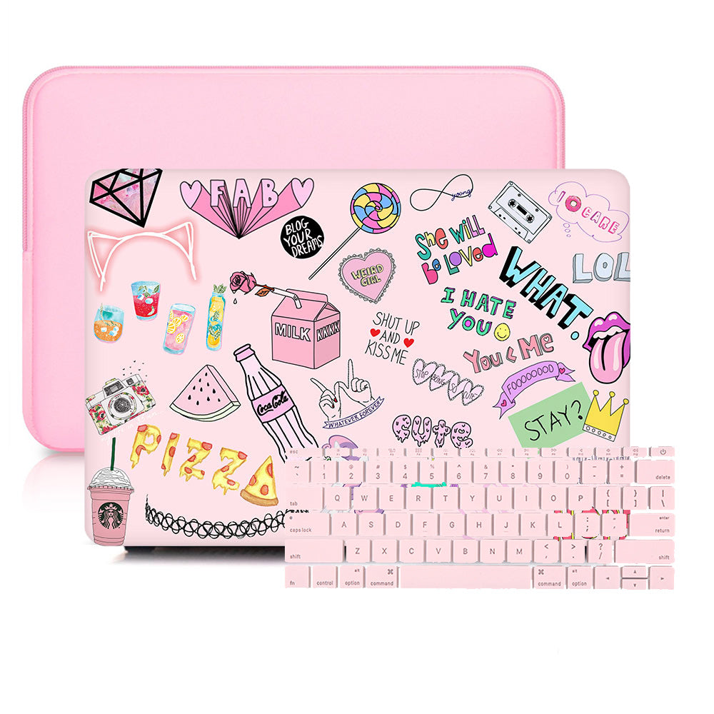 MacBook Case Set - Protective She Will Be Loved - colourbanana