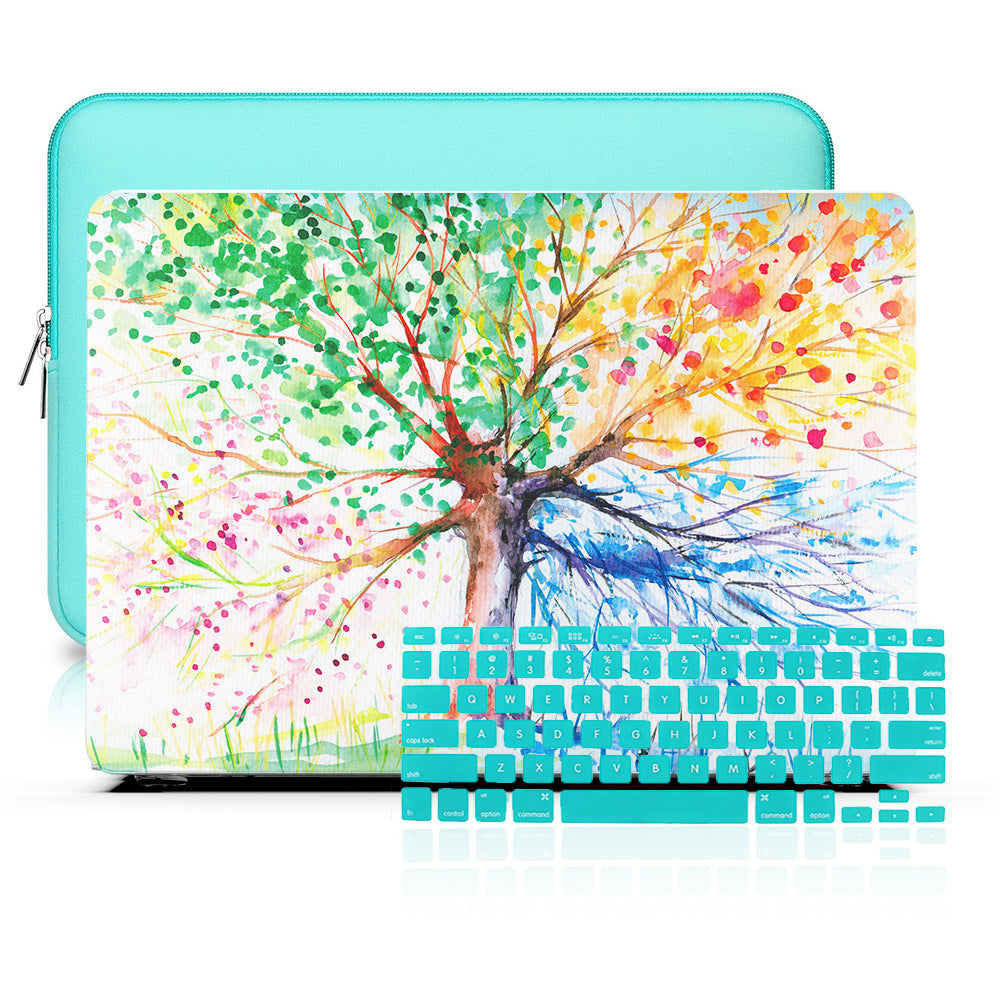 Exclusives MacBook Case Set - Protective Four Seasons Tree - colourbanana