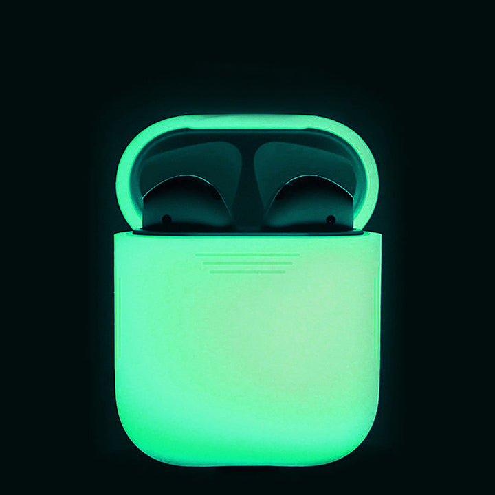 AhaStyle Full Protective Cover Keychain Silicone Case for Apple AirPods - Luminous - colourbanana