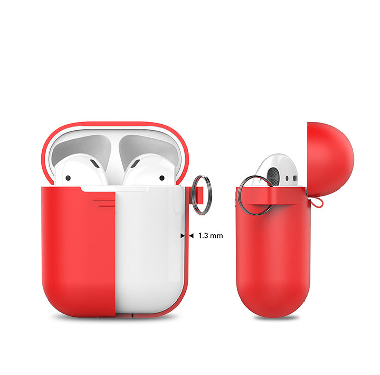 AhaStyle Full Protective Cover Keychain Silicone Case for Apple AirPods - colourbanana