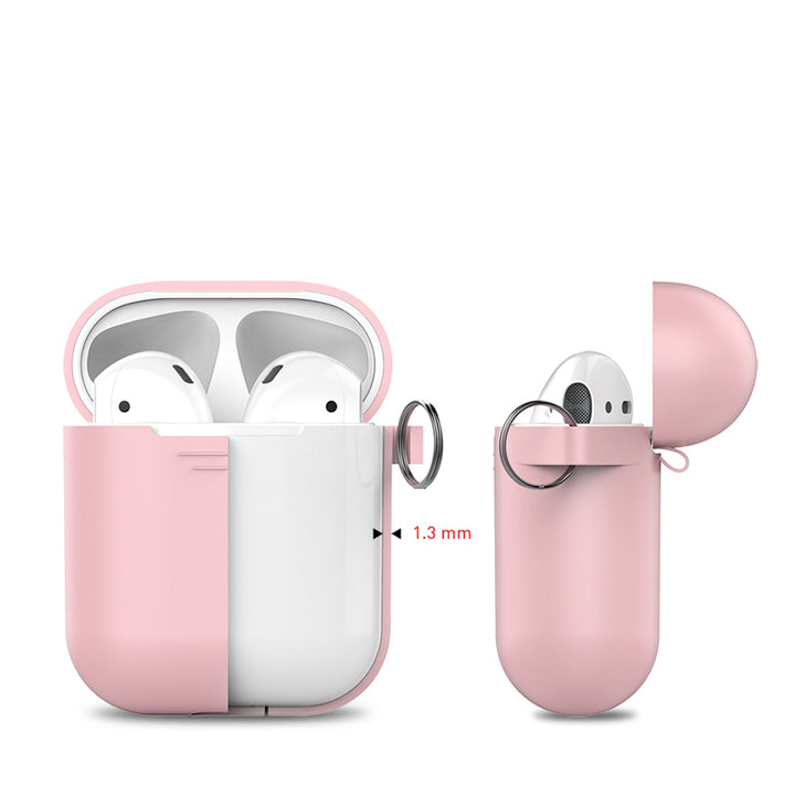 AhaStyle Full Protective Cover Keychain Silicone Case for Apple AirPods - colourbanana