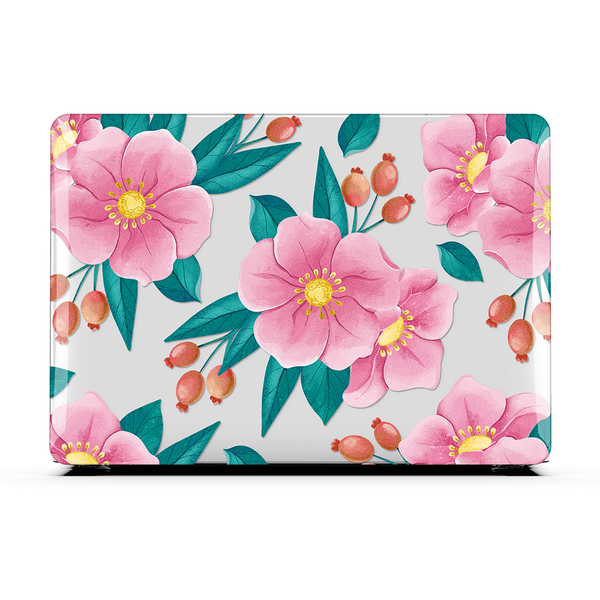 Macbook Case-Pink Florals-colourbanana