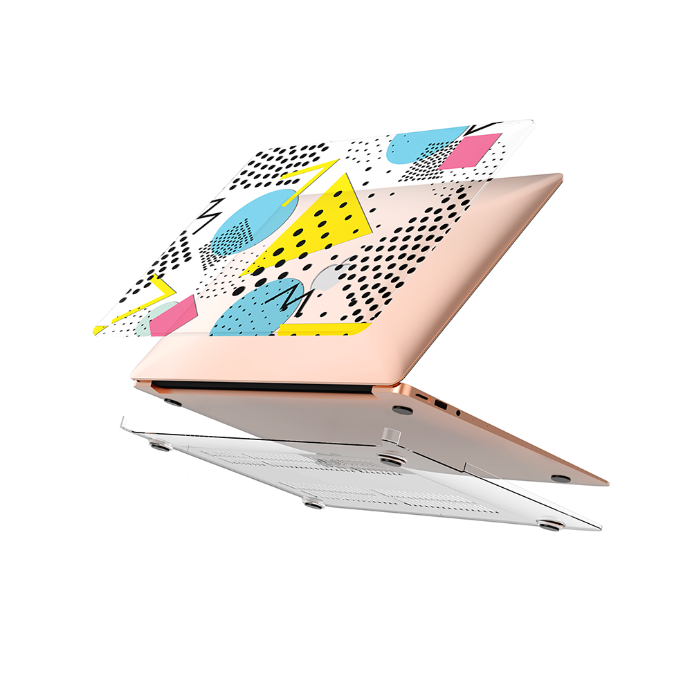 Macbook Case-Pastel Geometric Memphis-colourbanana