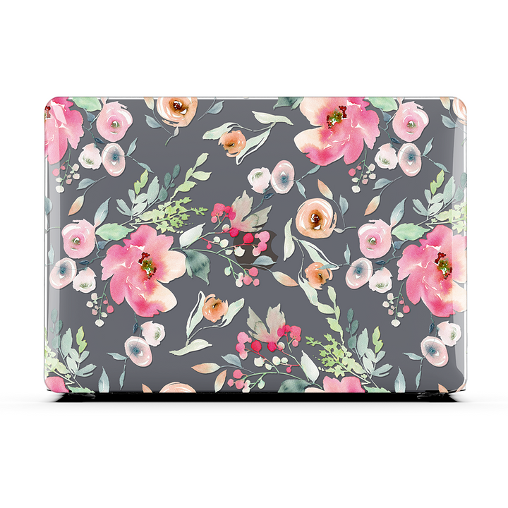 Macbook Case-Sweet Watercolor Flowers-colourbanana
