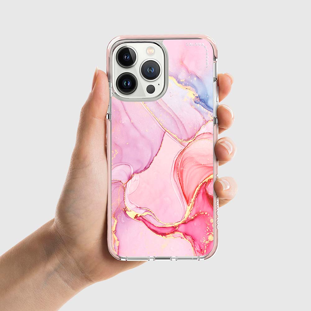 iPhone Case - Pink and Purple Marble