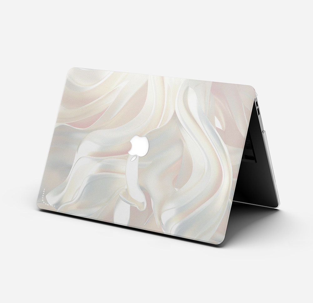 MacBook ケース - シルクホワイトの美しさ