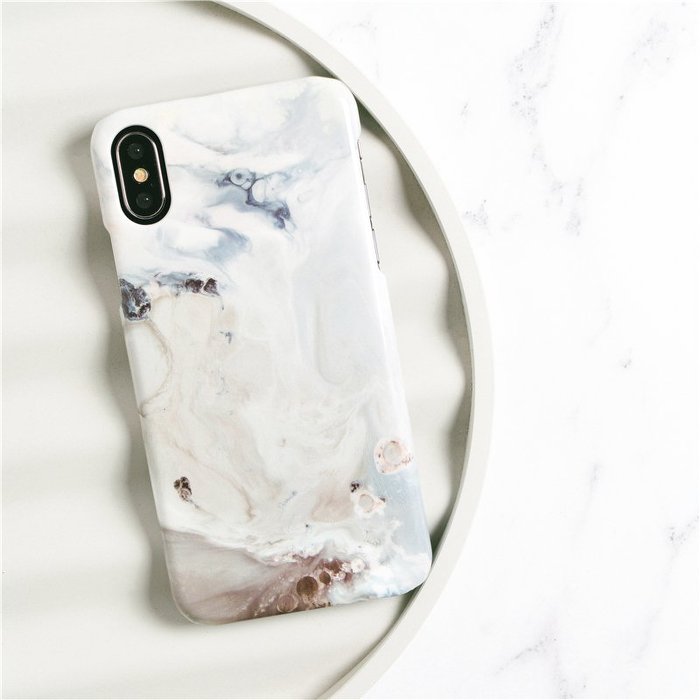 iPhone Case -  White Dream Marble - colourbanana