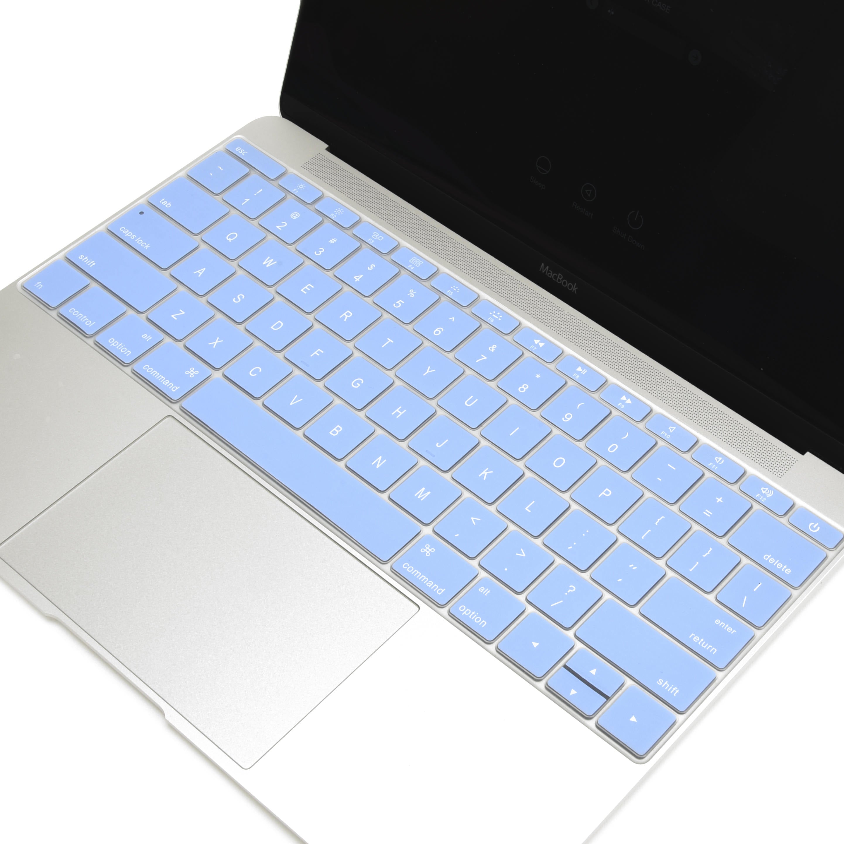 Macbook Case Set - Protective Deep Blue Clouded Marble - colourbanana